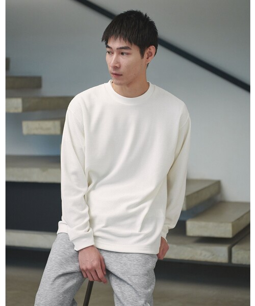 green label relaxing tシャツ モールワッフル クルーネック 