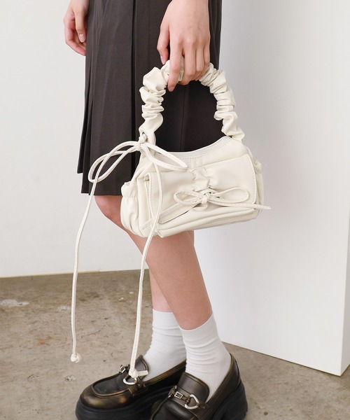 Chick ハンドバッグ Ribbon Design Shoulder Bag / リボン