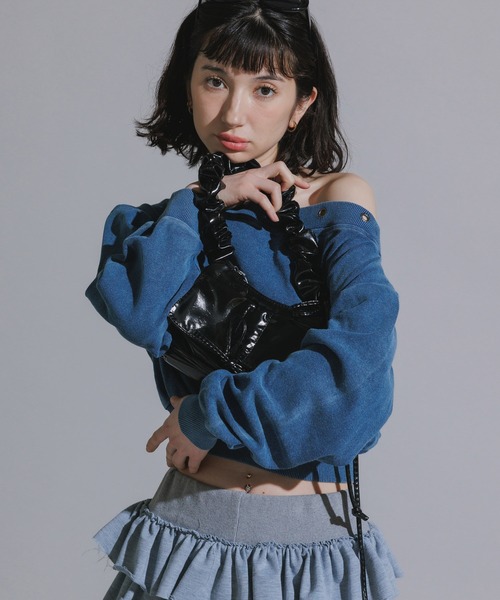 Chick ハンドバッグ Ribbon Design Shoulder Bag / リボンデザイン