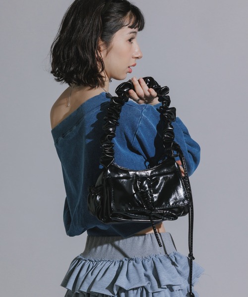 Chick ハンドバッグ Ribbon Design Shoulder Bag / リボンデザイン