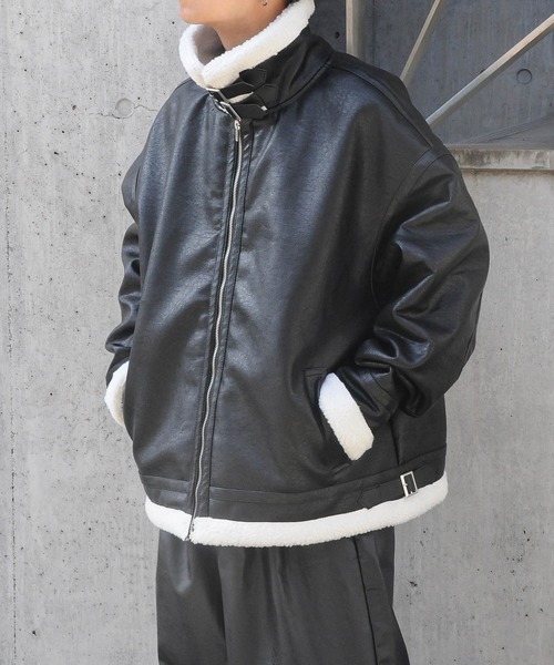 BLUCO 裏ボアフード付きジャケット Lサイズ ブラック BLUCO【ブルコ】WINTER HOODED WORK COAT | BETTON CLOTHING