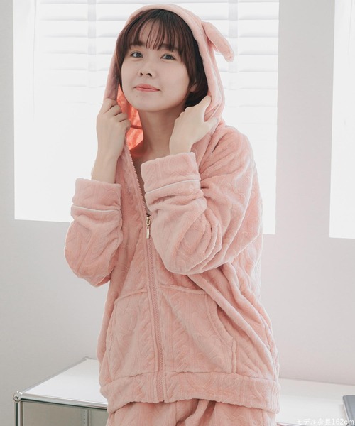 fran de lingerie パジャマ ルームウェア ふんわり軽くて暖かい