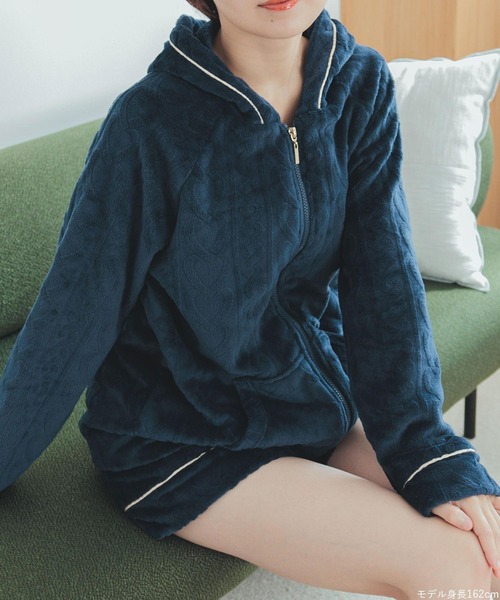 TENTAIL ネイビー フリース素材ルームウェアセット Amazon.co.jp: [lsjdln] ネグリジェ S コーラルフリース