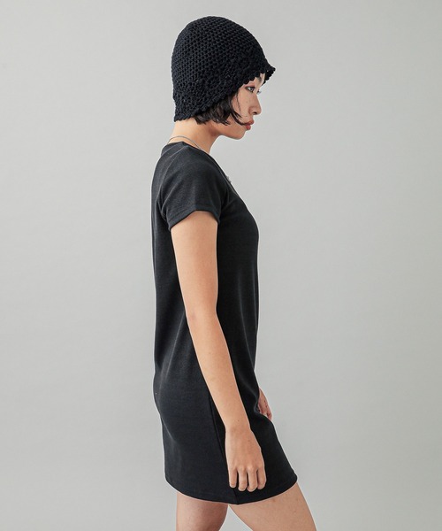 BOX LOGO AND FACE S/S BIG TEE DRESS（ワンピース）｜X-girl