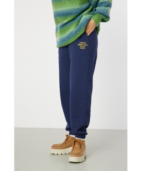 RODEO CROWNS Collegeロゴスウェット ライトネイビー アサプロ RODEO CROWNS WIDE BOWL スウェットパンツ ジャージ College