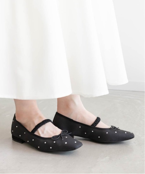 RANDA パンプス ビジューシアーフラットパンプス : ZOZOTOWN