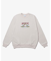 KEBOZ トレーナー スウェット BB LOGO HALF ZIP SWEAT PULLOVER