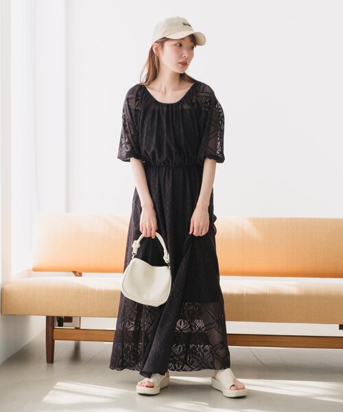 Kastane ワンピース 「WEB限定/2サイズ展開」カットレース