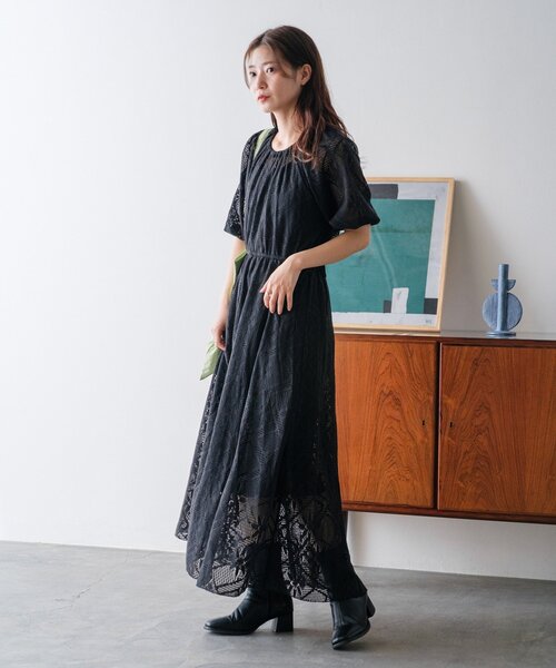 Kastane ワンピース 「WEB限定/2サイズ展開」カットレース
