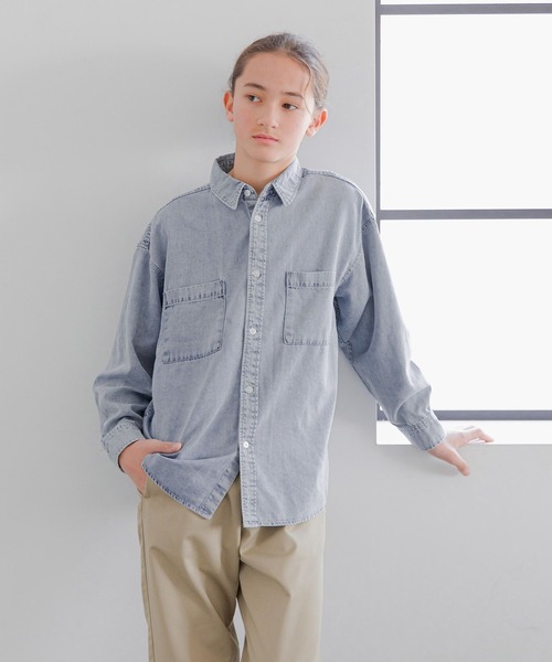 グローバルワーク　GOODデニムシャツ半袖 GLOBAL WORK｜GOODデニムシャツ半袖/288639 | Rakuten Fashion