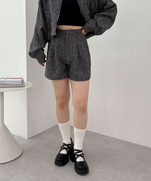 archives パンツ 「25ss/セットアップ対応」ラメネップツイード