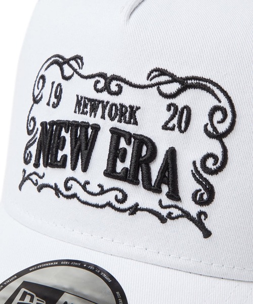 【New Era】LA 9FORTY A-Frame Cap ニューエラ ロゴ キャップ 9FORTY A-Frame トラッカー Metal Flag ブラック | ニューエラ