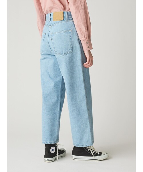 パンツ MidiUmi ハイウエストワイドストレートデニム レディース