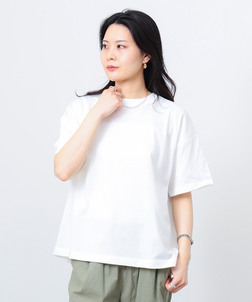 BEAMS HEART tシャツ 後 スカーフ柄 プルオーバー レディース