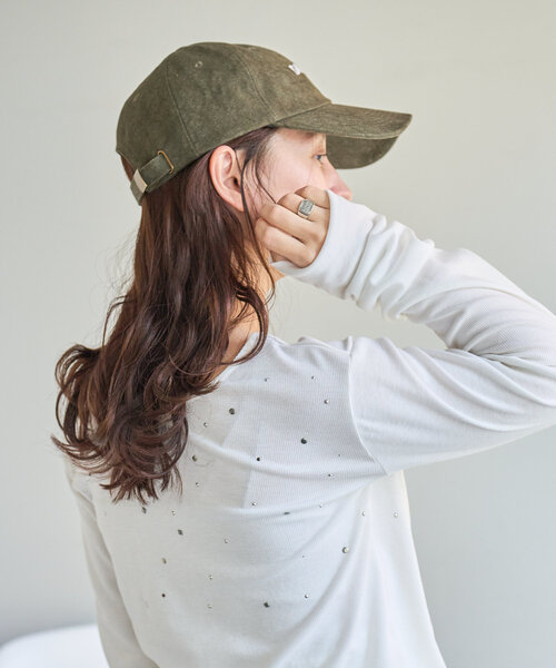 tシャツ スタッズリブカットソー レディース tシャツ スタッズリブカットソー レディースtシャツ レディース