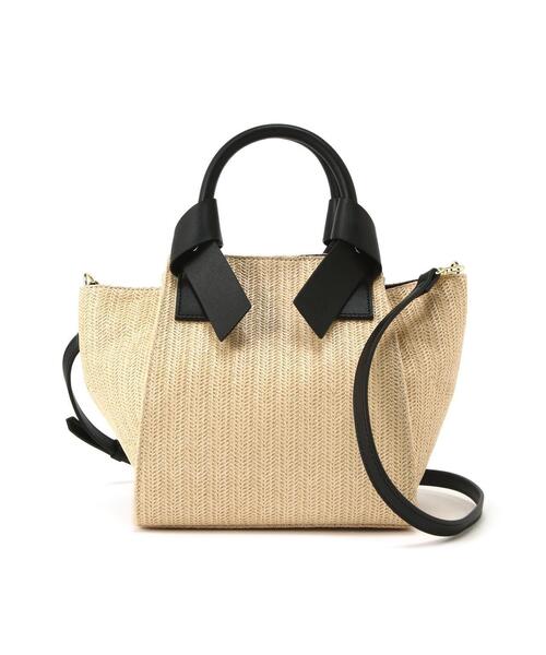 【3263】リボンハンドル2wayバッグ NATURALBEAUTYBASIC ナチュラルビューティーベーシック NATURAL BEAUTY BASIC リボン