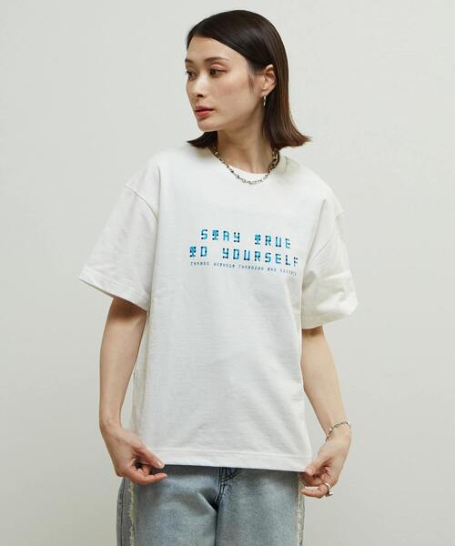 tシャツ Soffitto×Braille Neueコラボレーション点字Tシャツ レディース