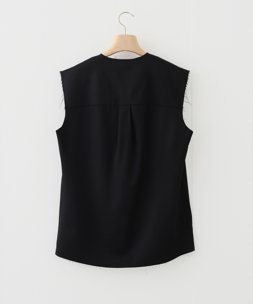 シャツ GABRIELA COLL GARMENTS SUMMER WOOL SLEEVELESS SHIRT