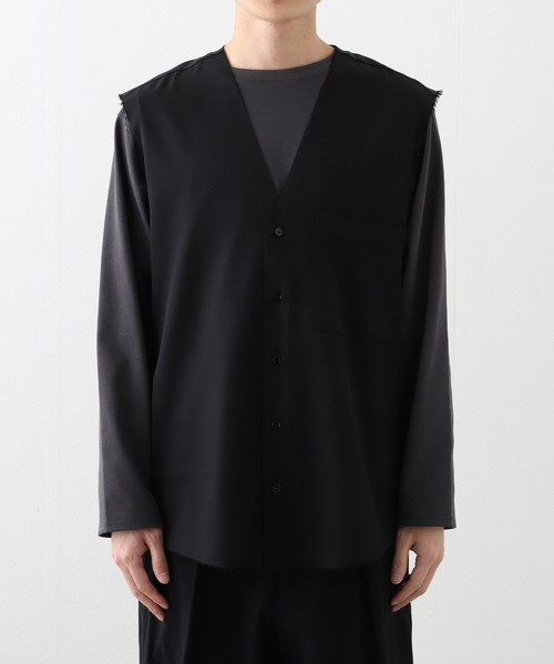 シャツ GABRIELA COLL GARMENTS SUMMER WOOL SLEEVELESS SHIRT