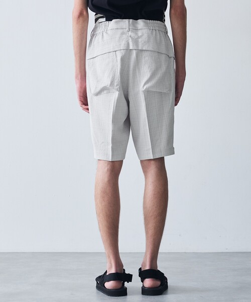 5351 POUR LES HOMMES パンツ クールツイード サイドジップ ショート