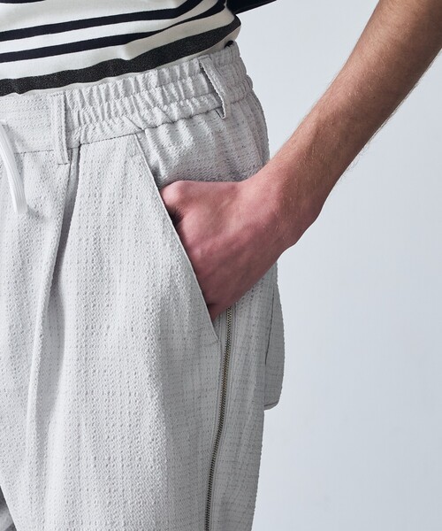 5351 POUR LES HOMMES パンツ クールツイード サイドジップ ショート