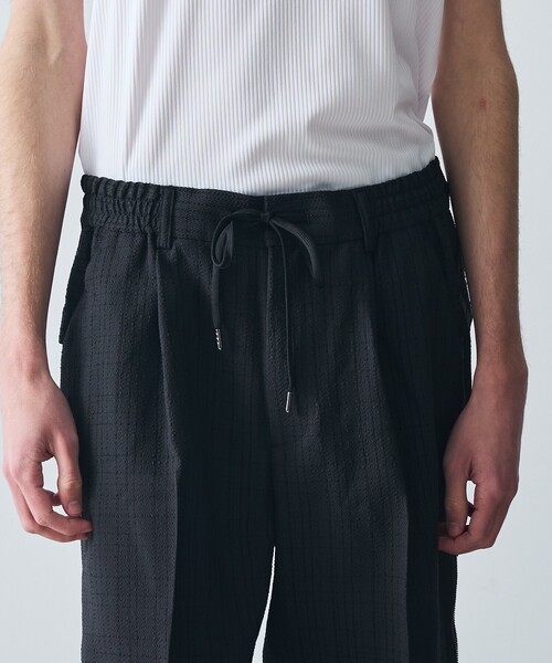 5351 POUR LES HOMMES パンツ クールツイード サイドジップ ショート