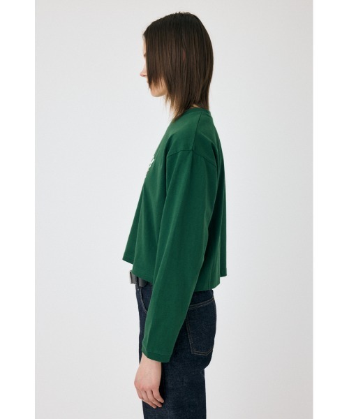 MALLONI 売れ筋商品|||マローニ Tシャツ トップス レディース Tops Green MOUSSY tシャツ 「ZOZO・一部店舗限定」90S LS Tシャツ