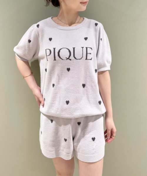 gelatopiqué 半袖ニット gelato pique 「gelato pique」 半袖ニット ONE SIZE パープル