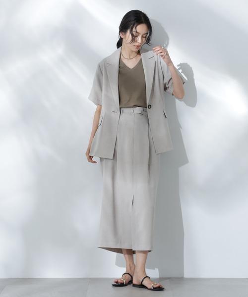tシャツ Anti Soaked(R) 汗染み防止VネックTシャツ レディース | NANO universe | 15