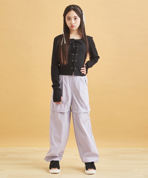 PINK-latte パンツ 2WAYシャカシャカパンツ キッズ 子供服