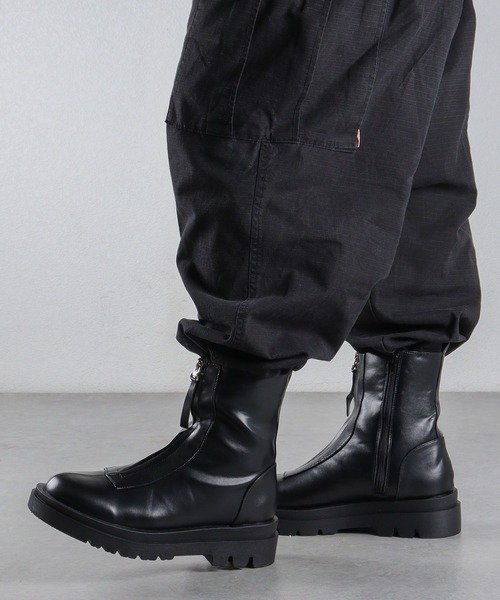 「LibertyDoll」 ショートブーツ LL ブラック レディース_画像8