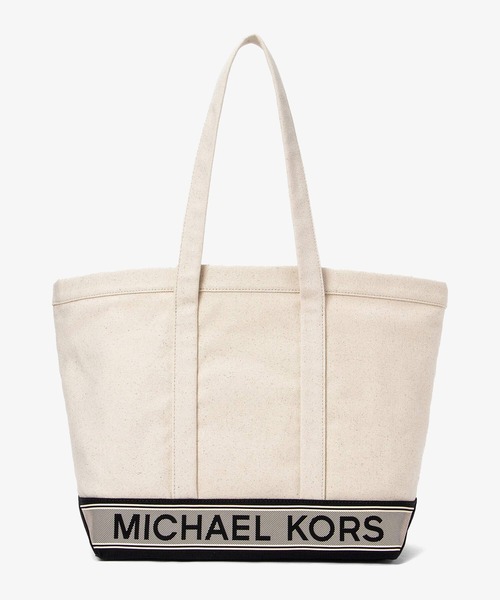 【美品】Michael Kors トートバッグ ホワイト ベージュ MICHAEL KORS 「MICHAEL KORS」 トートバッグ - ベージュ