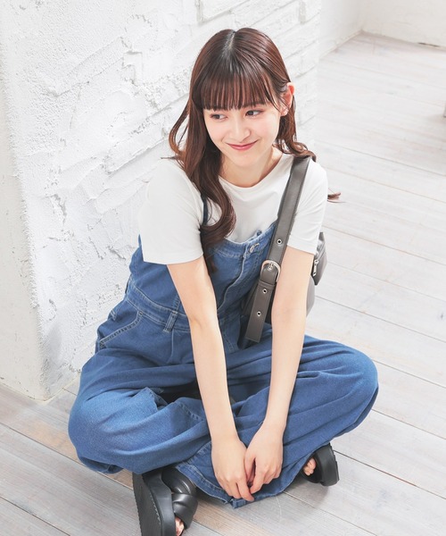 サロペット・オーバーオール・オールインワン  girl denim hooded all in one DENIM Overall（サロペット/オーバーオール）｜unclip（アン