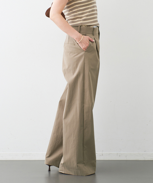 Deuxieme Classe Cotton Wide Pantsサイズ36美品 Deuxieme Classe（ドゥーズィエムクラス）の「*Cotton ワイド
