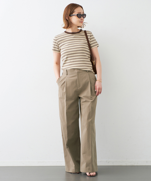Deuxieme Classe Cotton Wide Pantsサイズ36美品 Deuxieme Classe（ドゥーズィエムクラス）の「*Cotton ワイド