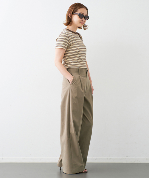 Deuxieme Classe パンツ *コットンナイロン ワイド レディース