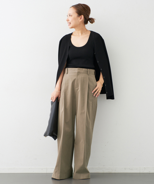 Deuxieme Classe パンツ *コットンナイロン ワイド レディース