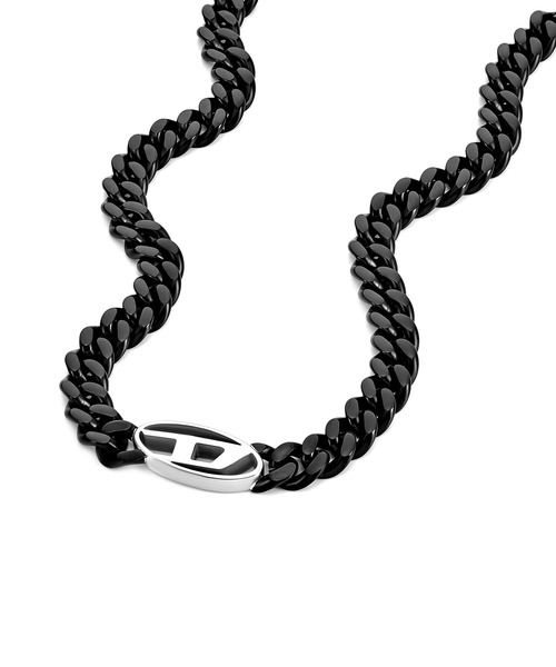 国内直営【DIESEL】DX1610931 チェーンネックレス 送料込 DIESEL ネックレス ディーゼル アクセサリー メンズ ブラック