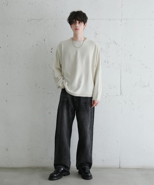 「ASTRONOMY」 長袖ニット S ブルーグレー メンズ