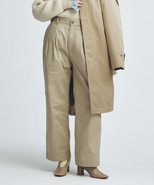 パンツ 「miffew/ ミフュー」2TUCK DOWN TROUSERS レディース_1