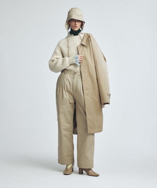 パンツ 「miffew/ ミフュー」2TUCK DOWN TROUSERS レディース_4