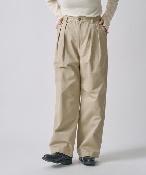 パンツ 「miffew/ ミフュー」2TUCK DOWN TROUSERS レディース_9