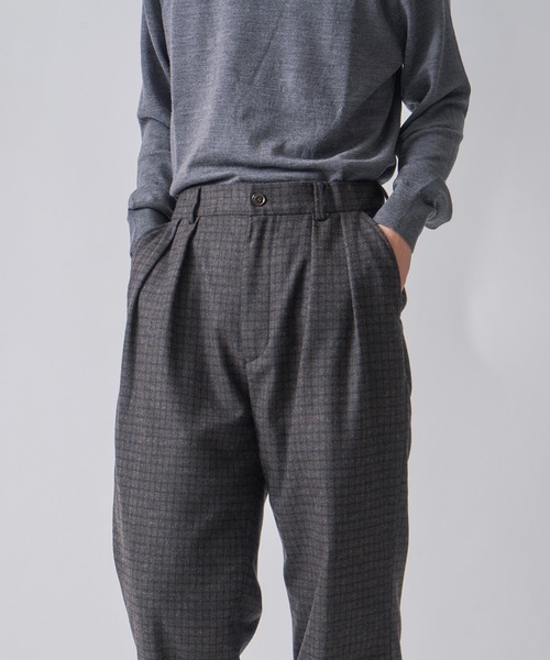パンツ 「miffew/ ミフュー」2TUCK DOWN TROUSERS レディース_12