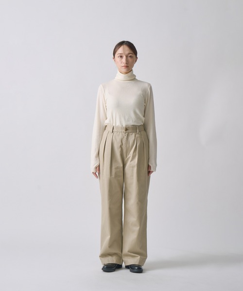 パンツ 「miffew/ ミフュー」2TUCK DOWN TROUSERS レディース_13