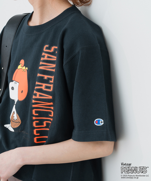 tシャツ Champion/チャンピオン SNOOPY FRANCISCO TSH レディース Champion tシャツ Champion/チャンピオン SNOOPY FRANCISCO TSH