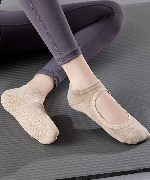 靴下 滑り止め付き ヨガソックス/マシンピラティスソックス レディース