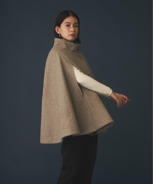 「Shelly island」 ポンチョ FREE モカ レディース_画像9