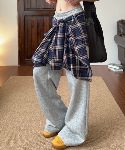 SHEENA（シーナ） スウェットパンツ ジャージ フェイクレイヤード