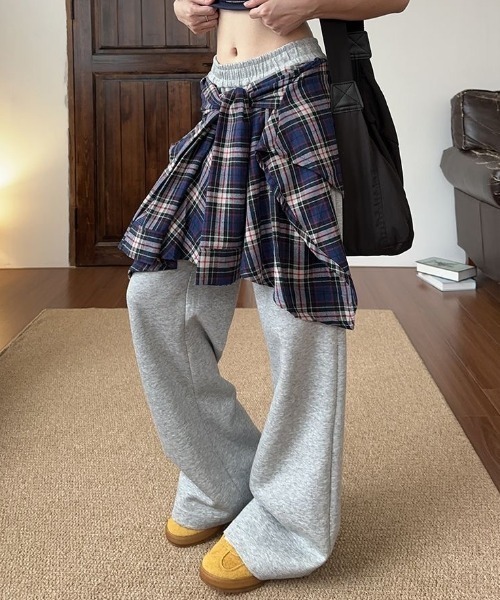 SHEENA（シーナ） スウェットパンツ ジャージ フェイクレイヤード