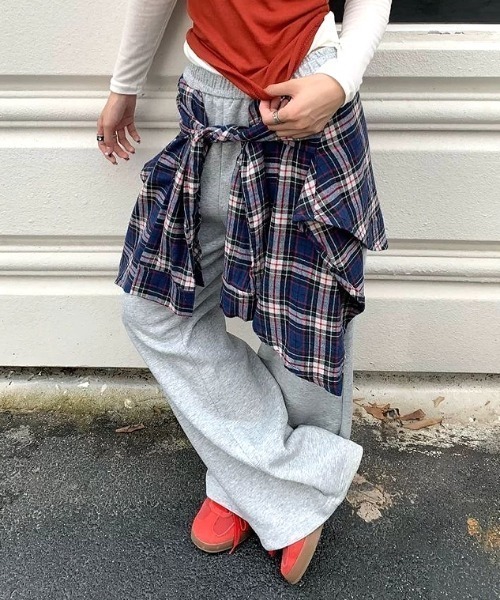 SHEENA（シーナ） スウェットパンツ ジャージ フェイクレイヤード